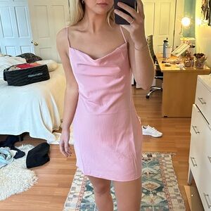 NWT UO Mallory Cowl Neck Slip Dress in Berry